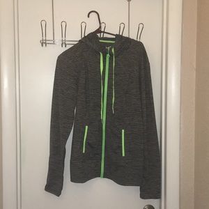 Hooded zip up jacket like new